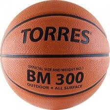 Мяч б/б "TORRES BM300" арт.B00015, р.5, резина, нейлон. корд, бут. камера, темнооранж-черн Мяч б/б "TORRES BM300" арт.B00015, р.5, резина, нейлон. корд, бут. камера, темнооранж-черн