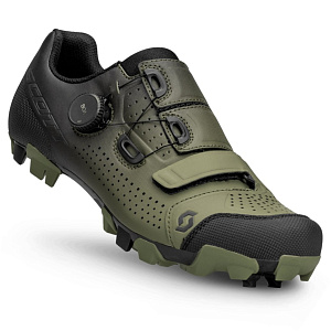 Велообувь SCOTT Mtb Team Boa black/fir green Велообувь SCOTT Mtb Team Boa black/fir green