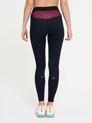 Тайтсы д/жен. Кросс 2.0 цвет черный_бордовый