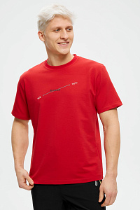  Футболка д/муж M0800 цвет красный