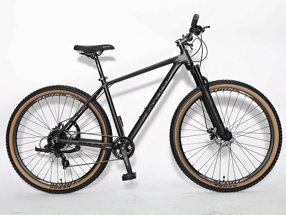 Велосипед SPORTRIDE MTB AL 29 D (8 ск., рост 19") черный мат 2026