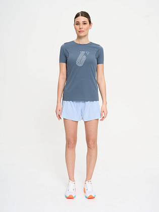 Футболка д/жен. Темп 2.0 цвет графитовый