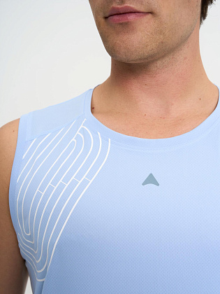 Майка д/муж. Скорость цвет голубой