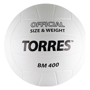 Мяч в/б "TORRES BM400", р.5, синт.кожа, (ТПУ), клееный, бут.кам. Мяч в/б "TORRES BM400", р.5, синт.кожа, (ТПУ), клееный, бут.кам.