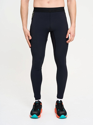 Тайтсы д/муж. Кросс 2.0 цвет черный_зеленый