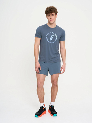 Футболка д/муж. Тайм цвет графитовый