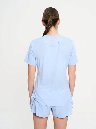 Футболка д/жен. Тайм цвет голубой