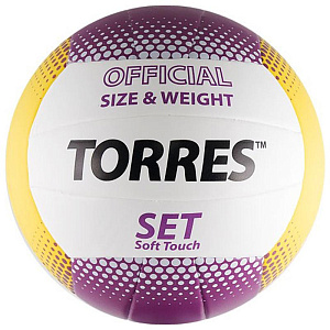 Мяч в/б "TORRES SET", р.5, синт.кожа, (ТПУ), клееный, бут.кам. Мяч в/б "TORRES SET", р.5, синт.кожа, (ТПУ), клееный, бут.кам.