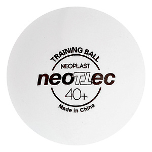 Мяч для наст. тенниса NEOTTEC Neoplast Training,пластик белый. Мяч для наст. тенниса NEOTTEC Neoplast Training,пластик белый.