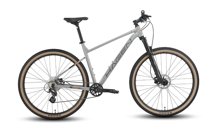 Велосипед Hagen Zero 8, 2025, серый, глянец, колесо 29