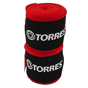 Бинт боксерский TORRES.3.5м\5.5см,хлопок. красный Бинт боксерский TORRES.3.5м\5.5см,хлопок. красный