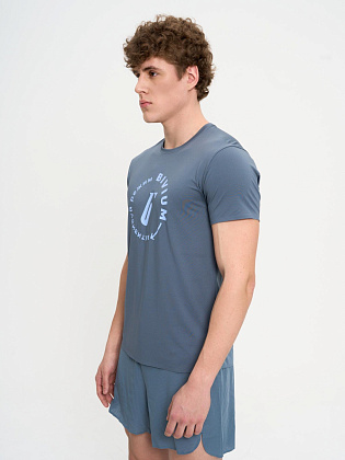 Футболка д/муж. Тайм цвет графитовый