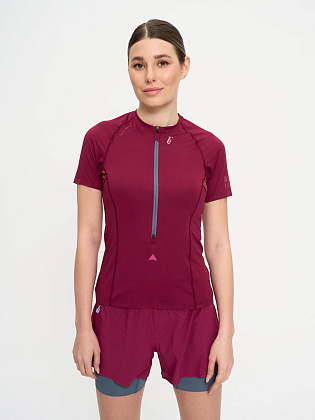 Шорты д/жен. Трейл цвет бордовый