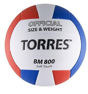 Мяч в/б "TORRES BM800", р.5, синт.кожа (ПУ), клееный бут.кам. Мяч в/б "TORRES BM800", р.5, синт.кожа (ПУ), клееный бут.кам.