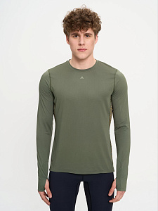 Лонгслив д/муж. Путь цвет зеленый