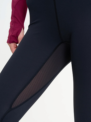 Тайтсы д/жен. Кросс 2.0 цвет черный_бордовый