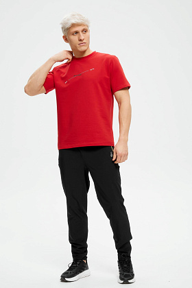  Футболка д/муж M0800 цвет красный