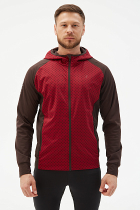 Куртка д/муж. СноуРан цвет бордовый_кофейный