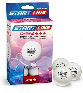 Мяч для н/т Start line Training 3* New бел Мяч для н/т Start line Training 3* New бел