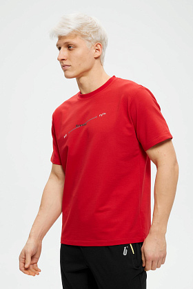  Футболка д/муж M0800 цвет красный