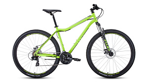 Велосипед FORWARD SPORTING 29 2.0 disc. хардтейл (р.17"/к.29"/ск.21) светло-зеленый/черный 2019-2020