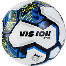 Мяч футб. "VISION Mission" р.5, IMS,PU, гибрид. сшив.,бел-синий