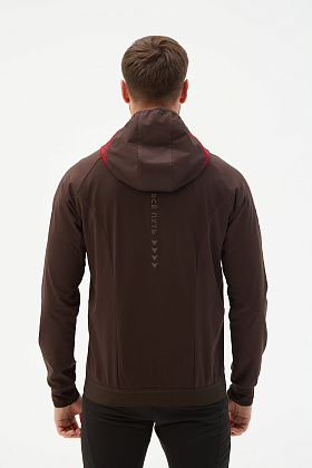 Куртка д/муж. СноуРан цвет бордовый_кофейный