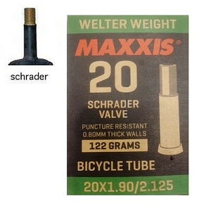 Камера велосипедная MAXXIS WELTER WEIGHT 20X1/1.90/2.125