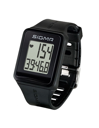 Часы спортивные SIGMA ID.LIFE BLACK 24600, черн., встроен. пульсометр , шагомер, трекер активности
