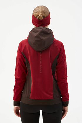 Куртка  д/жен. СноуРан цвет бордовый_кофейный